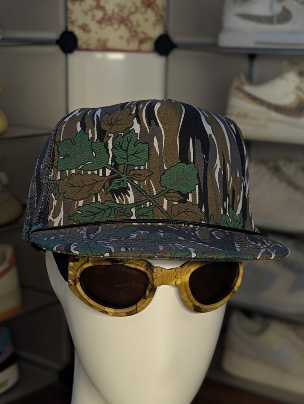 Ideal Vintage Camo Trucker Hat (OS)